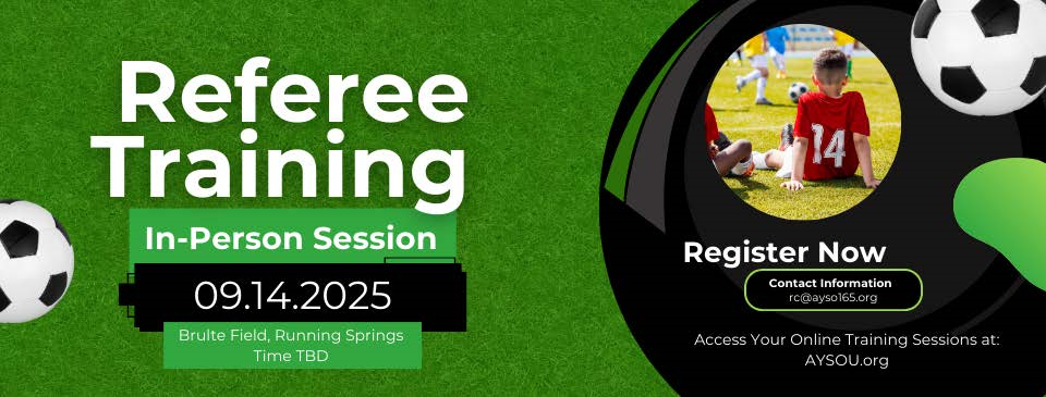 REFEREE IN-PERSON TRAINING