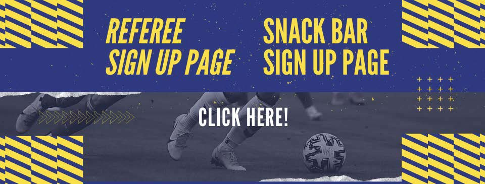Referee & Snack Bar Sign Up Pages