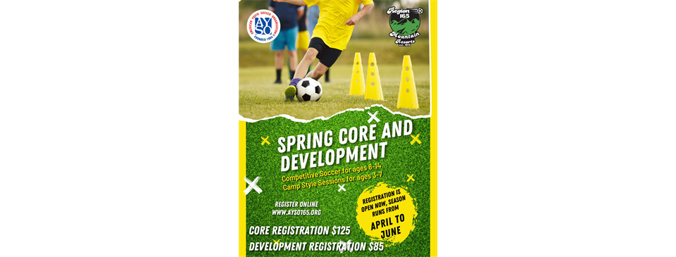 Registration OPEN for Spring Core & Development Programs